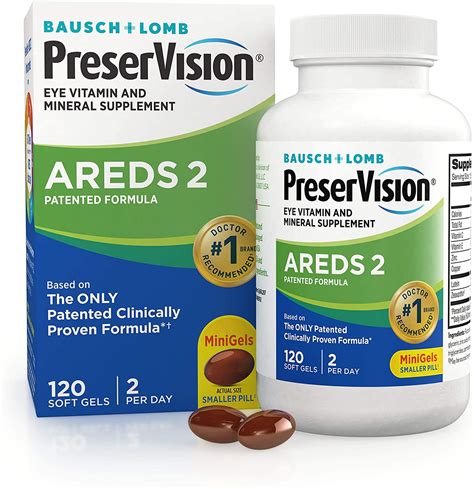 Buy PreserVision AREDS 2 Eye Vitamin & Mineral Supplement Soft Gels ...