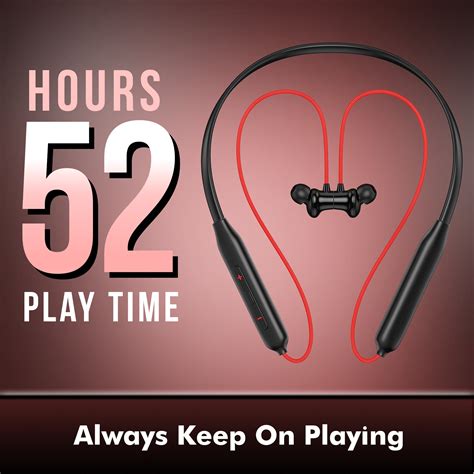 Kratos N4 Bluetooth Neckband with 52H Playtime, Deep Bass, Stereo Soun ...