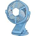 Lifelong 125mm Rechargable Fan with Clip & LED Light|Portable Fan, USB ...