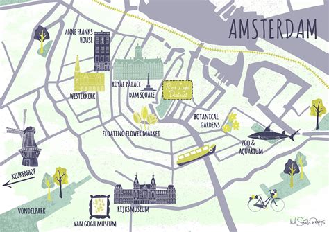 Dam square map - Amsterdam squares map (Netherlands)
