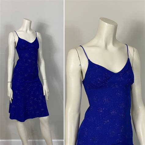 Y2K Sparkle Blue Dress| School Dance Dress - Etsy