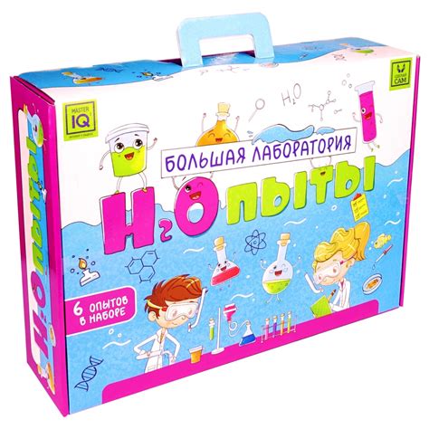 Набор для опытов Master IQ H2O Большая лаборатория, 6 экспериментов с ...