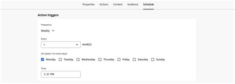 Schedule the Action campaign | Adobe Journey Optimizer