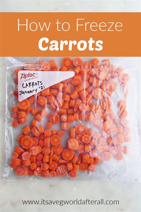 How to Freeze Carrots | Recipe in 2021 | Freezing carrots, Carrots ...