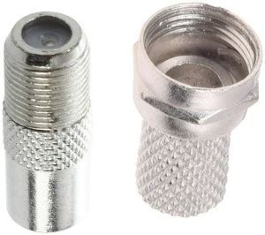 NBR F Type Male to F Type Female Coaxial Quick Connect Adapter F Male ...