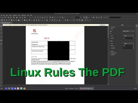 Editing PDF with Linux Apps - YouTube