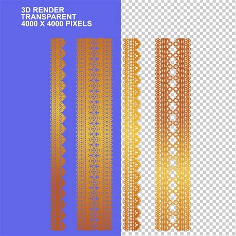 Premium PSD | Table cloth bordersgolden yellow colour geometric ...