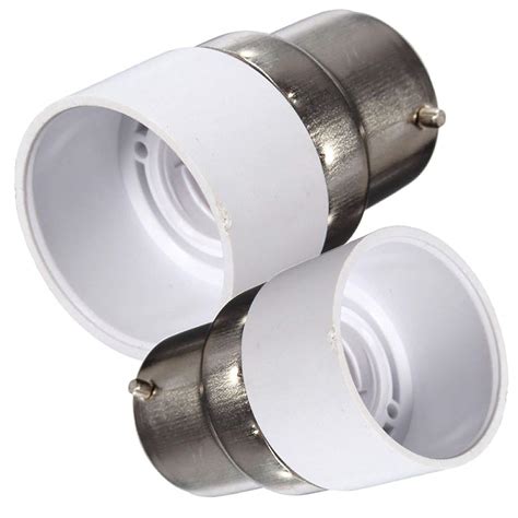 Buy Vrct LED Screw Bulb Socket Adapter Converter (B22-E14, White) -2 ...