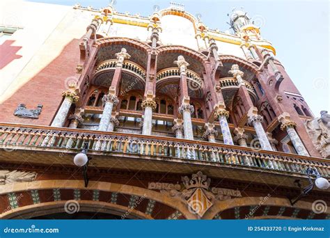 Palau De La Musica Catalana is a Concert Hall in Barcelona, Spain Editorial Image - Image of ...