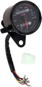 JBRIDERZ Motorcycle Dual Odometer Speedometer Gauge LED Background ...