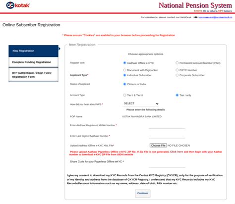 National Pension Scheme - Open NPS Account Online