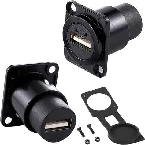 PENGLIN 2Pack USB 2.0 Panel Mount Connector, Female to India | Ubuy