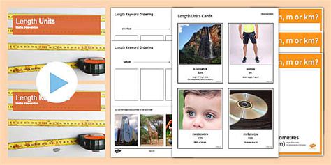 Maths Intervention Length Units and Keywords Pack