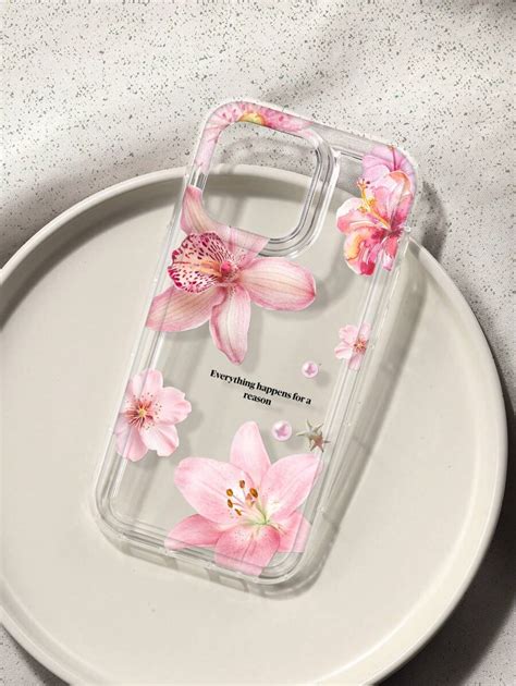 Hibiscus Floral Pattern Print Phone Case Compatible With IPhone ...