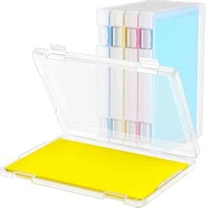 Transparent Document Storage Box, A4 Paper Organizer Case with Secure ...