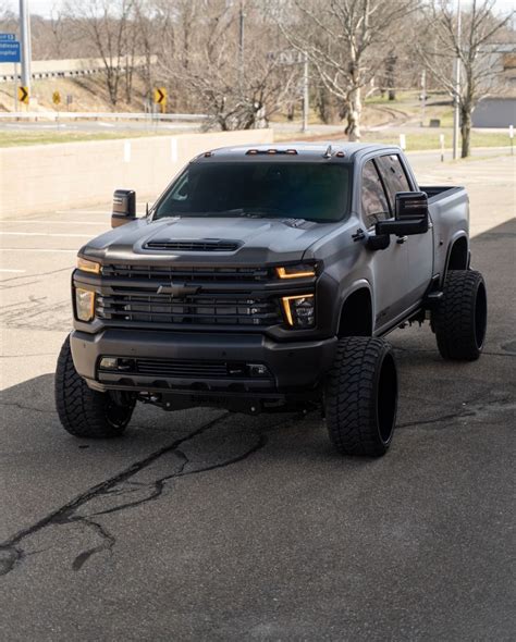Black Lifted Chevy Truck