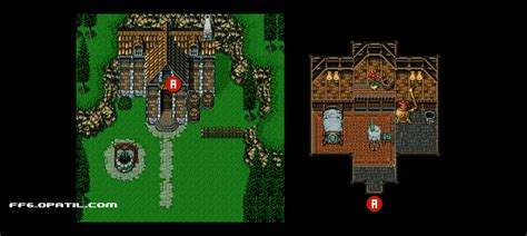 FF6攻略・各所のマップ ─ 一軒家：全マップ完備・ファイナルファンタジー 6／Final Fantasy VI 攻略