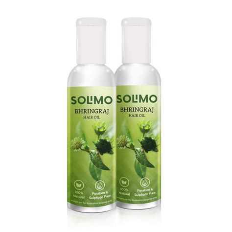 Buy Amazon Brand - Solimo Bhringraj Hair Oil 2 X 100ml, 100% Natural ...