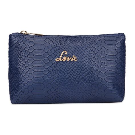 Lavie Women's Croc Pouch Wallet Navy Ladies Purse Handbag : Amazon.in ...