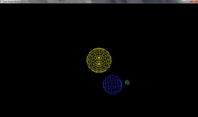 OpenGL Projects: Solar system Demo images