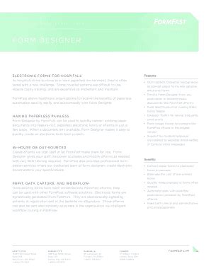Fillable Online FORM DESIGNER - FormFast Fax Email Print - pdfFiller