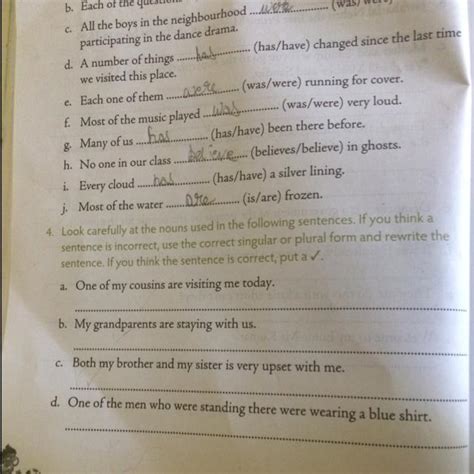 Look carefully at the house is the following sentences you thinka ...