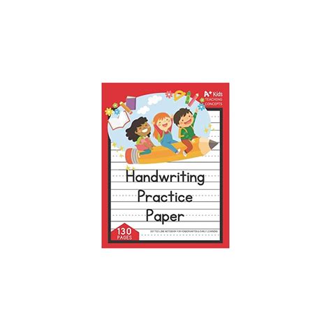 Buy Handwriting Practice Paper | Dotted Line Notebook for Kindergarten ...