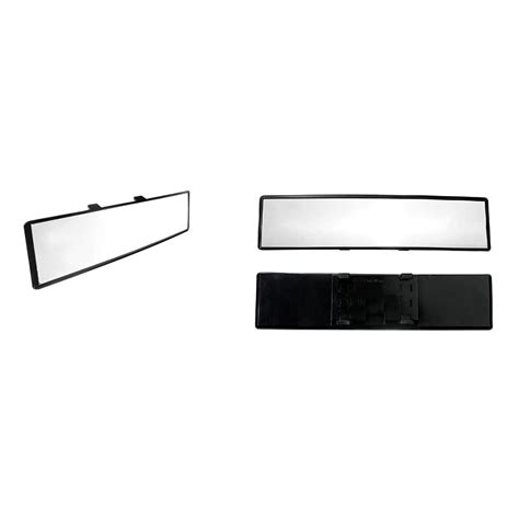 A2D Snap On Interior Large Wide Angle Rear View Mirror Glass Black For ...