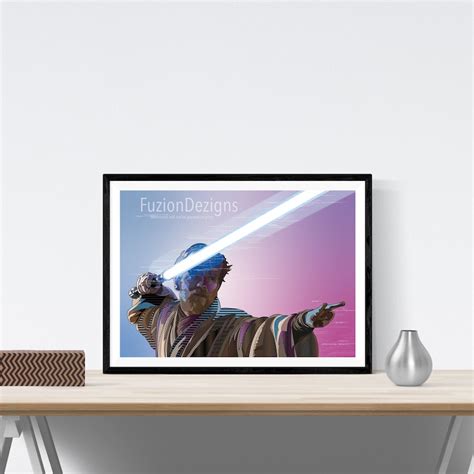 Buy Obi Wan Kenobi, Lightsaber, Fight Pose, Art Print Online in India ...