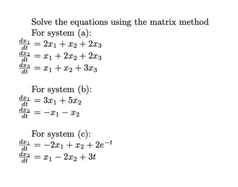 Image result for Matrix Method Equation