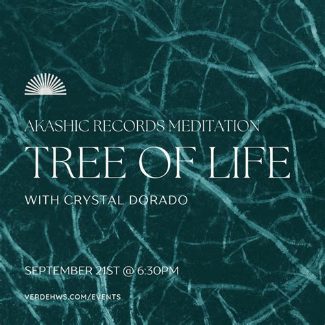 Tree of Life: Akashic Records Meditation — Verde Holistic Wellness Studio