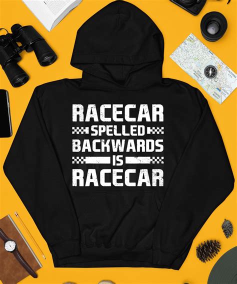 Parker Kligerman Wearing Racecar Spelled Backwards Is Racecar Shirt ...
