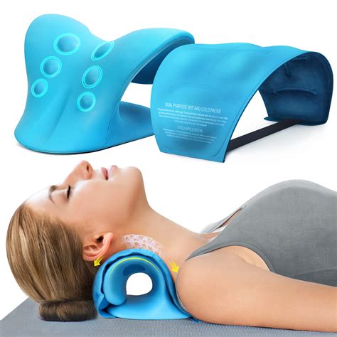 Buy Neck Stretcher & Gel Pack for Pain , Cervical Traction Device ...