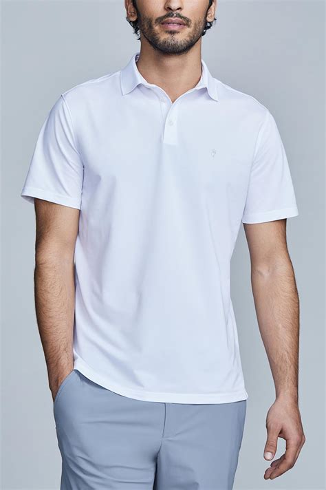 White Polo T Shirt Men