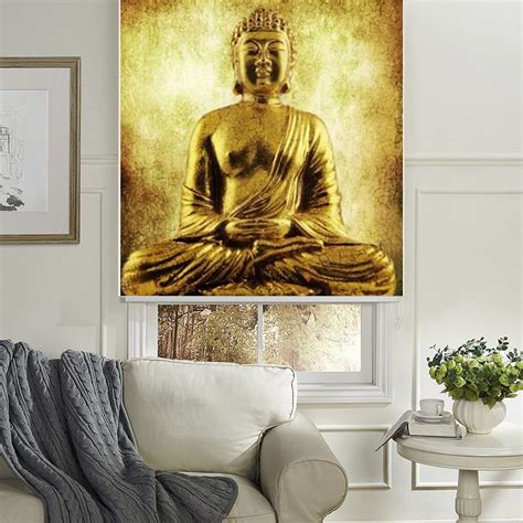 Kayra Decor Printed Blackout Roller Blinds for Windows UV Protection ...