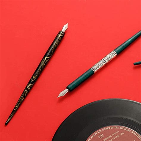 Buy Y-QUARTER Marble Wood Manga Calligraphy Set - Includes Dip Pen ...