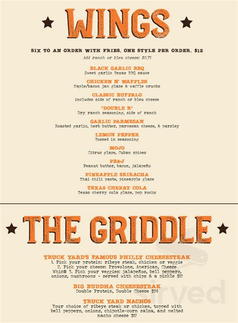 Second Rodeo Brewing menu in Fort Worth, Texas, USA