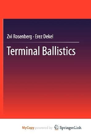 Buy Terminal Ballistics Book Online at Low Prices in India | Terminal ...