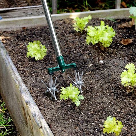 Hortem Rotary Cultivator Set, Adjustable Gardening India | Ubuy