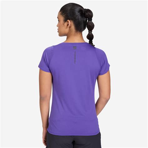Women's Running Printed V-Neck T-Shirt For Women dry - Royal Purple