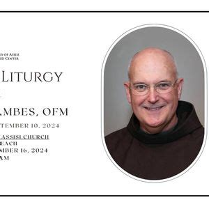 Funeral Liturgy for Fr. John Frambes, OFM, Online event, Long Beach ...