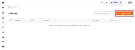 Generate API Keys 的图像结果