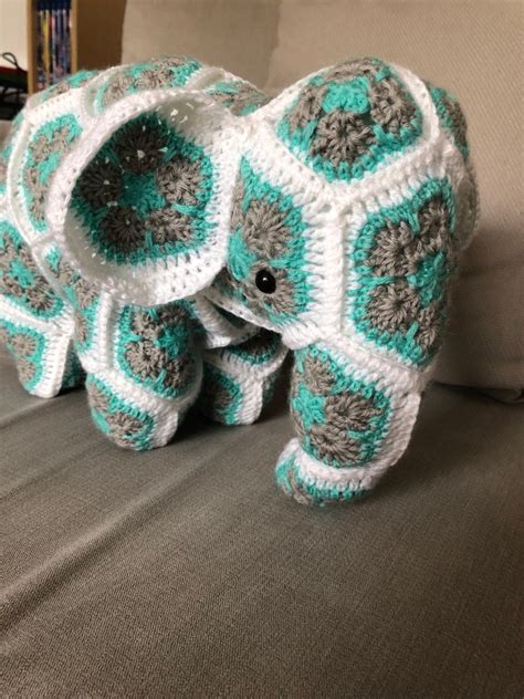 Image result for Crochet African Flower Elephant Tutorial