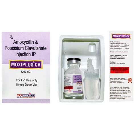 MOXIPLUS-CV 1200MG Injection Medico InterContinental Ltd.