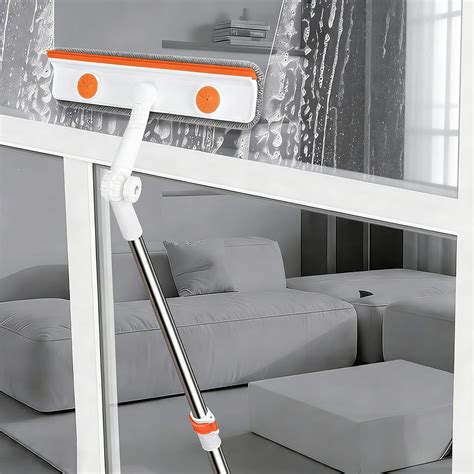 HASTHIP® 51'' Window Cleaning Tool with Scraper & Microfiber Head - 2 ...