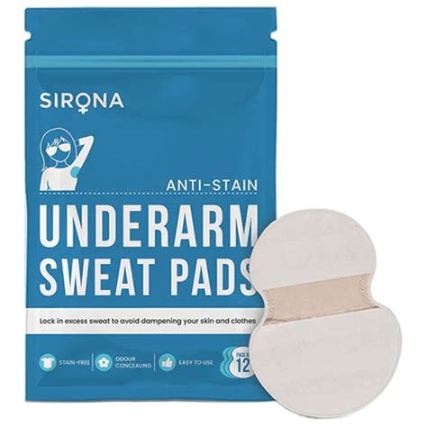Buy Sirona Underarms Sweat Pads, 12 Count | 19 Minutes Delivery ...