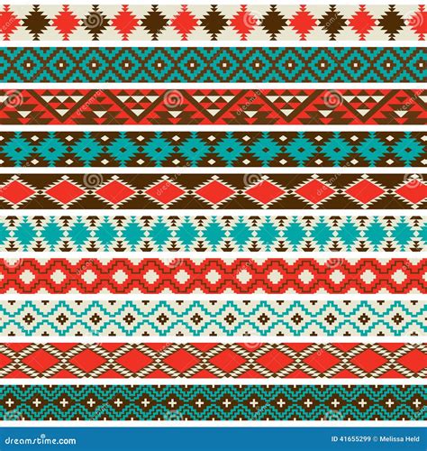 Native American Border Patterns Stock Vector - Illustration of incan ...