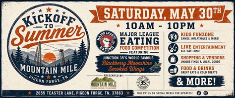 Kickoff to Summer at Mountain Mile, 2655 Teaster Lane, Pigeon Forge, TN ...