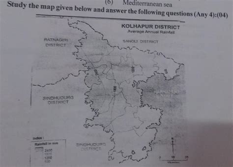 1.what is the lowest value of the rainfall in the district ?2.which ...