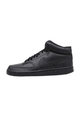 Buy Nike Mens Court Vision Mid Nn Black/Black-Black Sneaker - 7 UK (8 ...